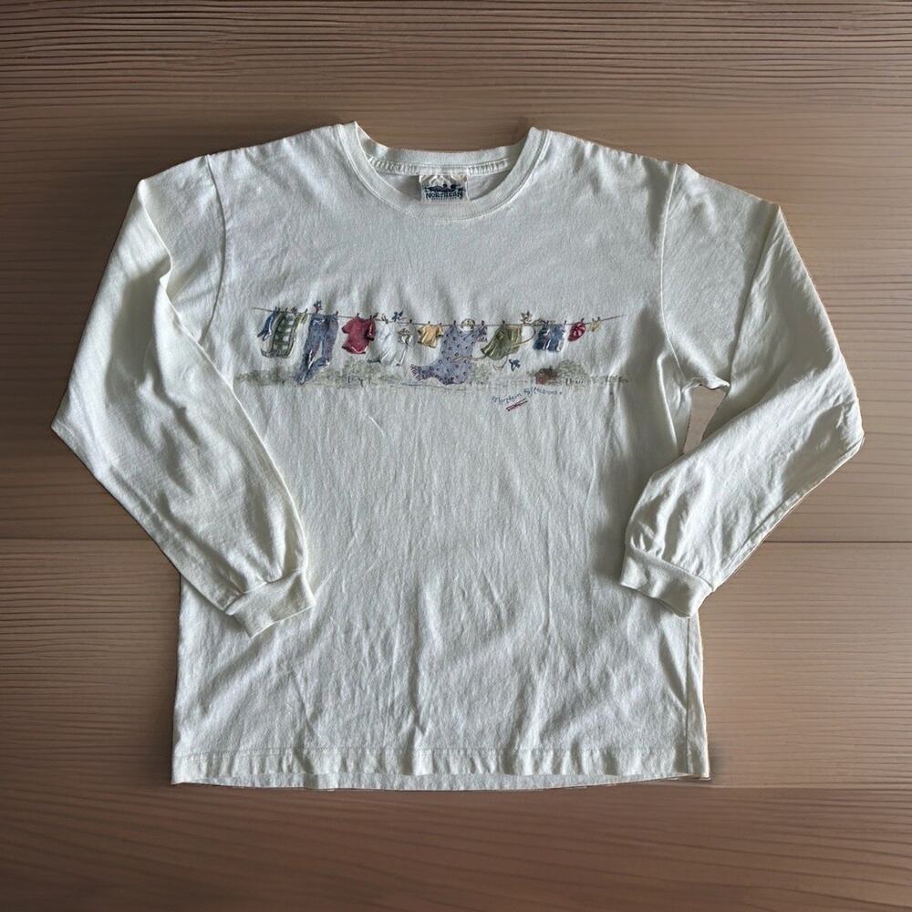 VTG 90s Northern Reflections Graphic Long Sleeve Tee — M Grandmacore Cottage